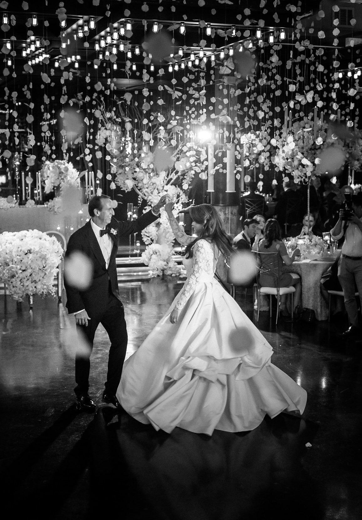 houston romantic wedding dance floor photo